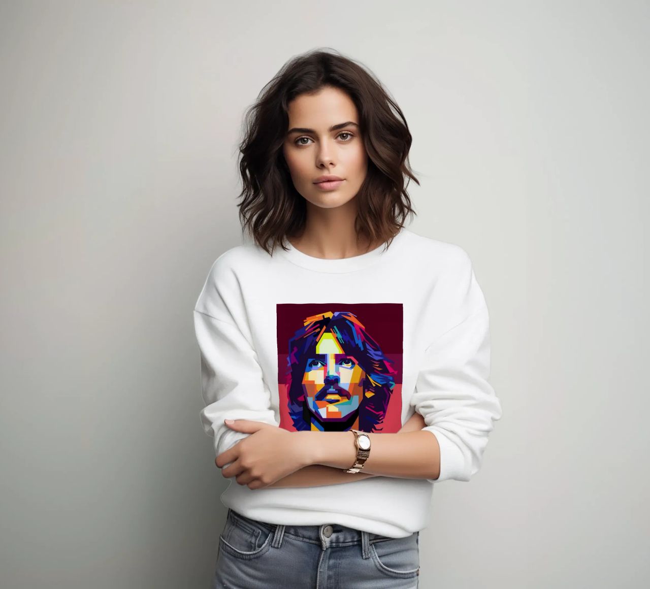 George Harrison Popart WPAP felpa da KP Artwork