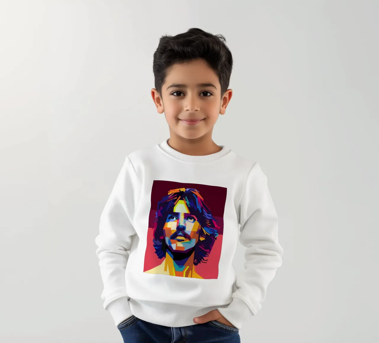 George Harrison Popart WPAP felpa bambino da KP Artwork