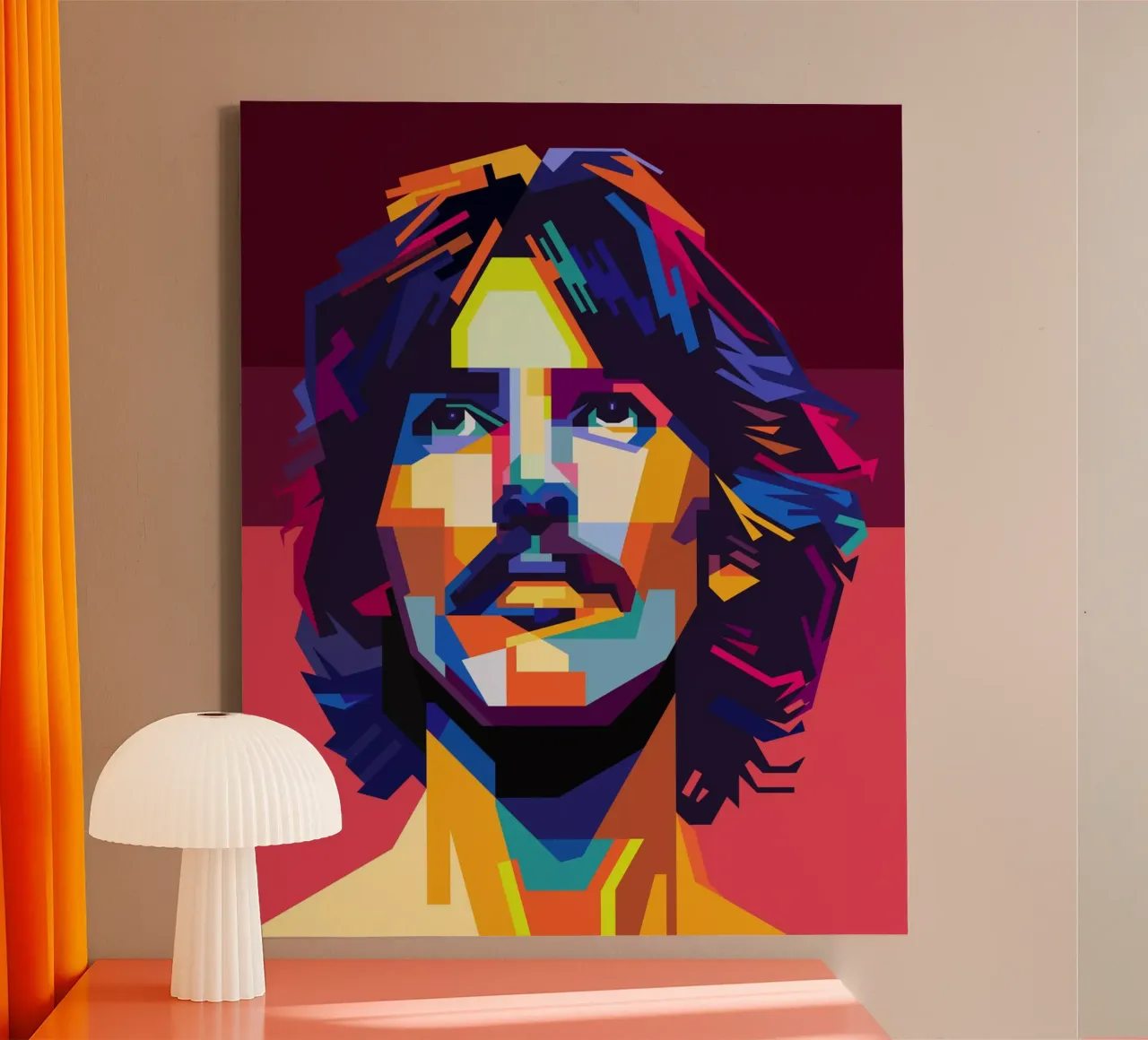 George Harrison Popart WPAP tela con Cornice a cassetta da KP Artwork