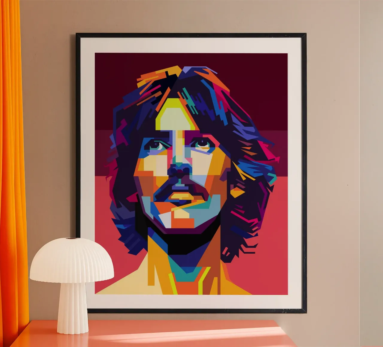 George Harrison Popart WPAP carta hahnemühle da KP Artwork