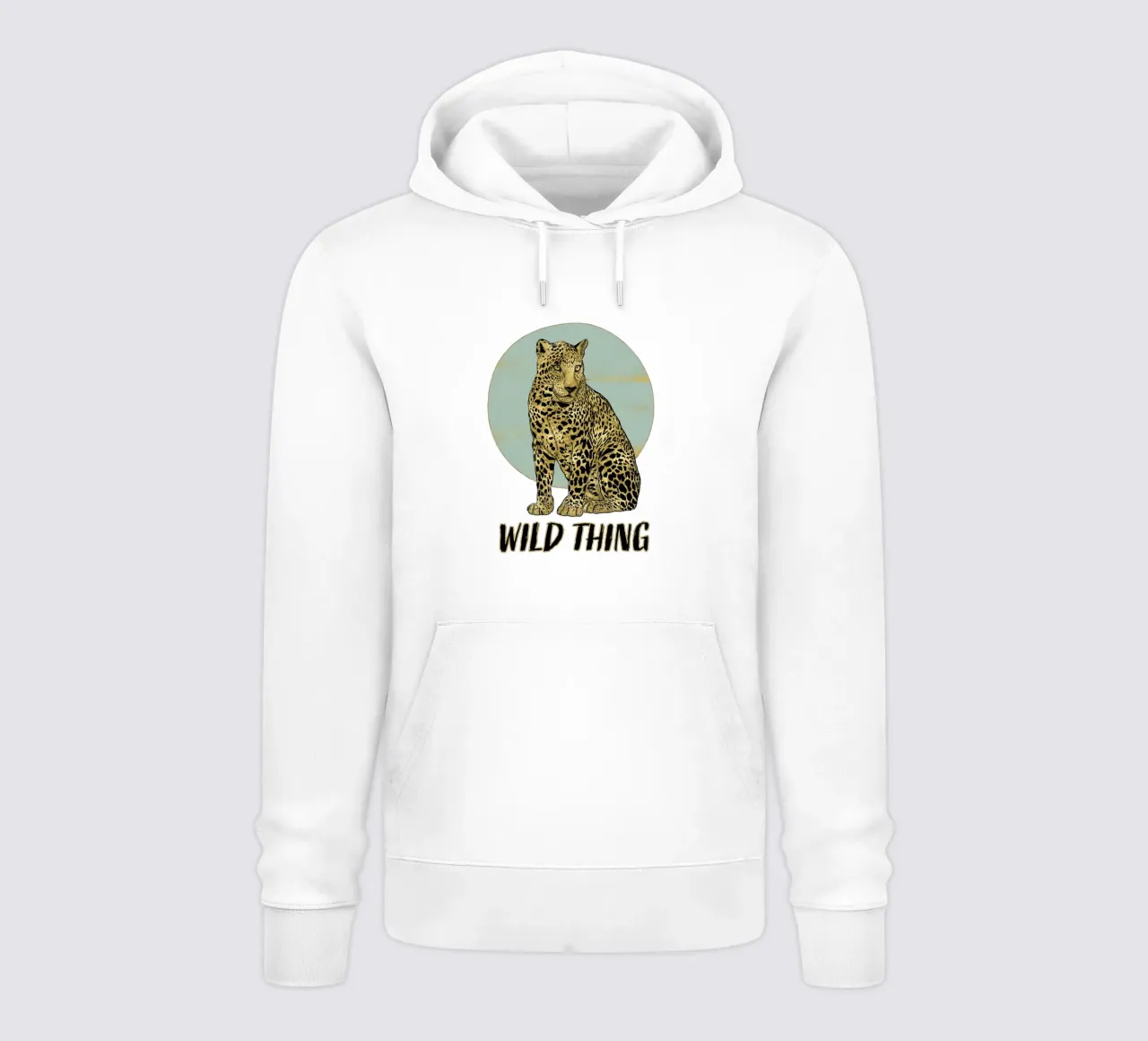 Leopardo. Wild Thing. felpa con cappuccio da CalliLetters
