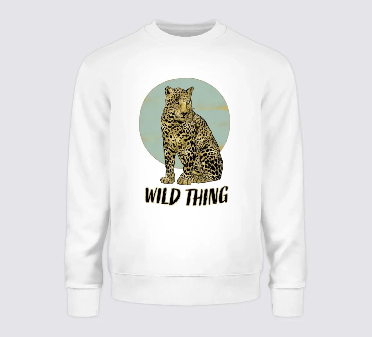 Leopardo. Wild Thing. felpa da CalliLetters