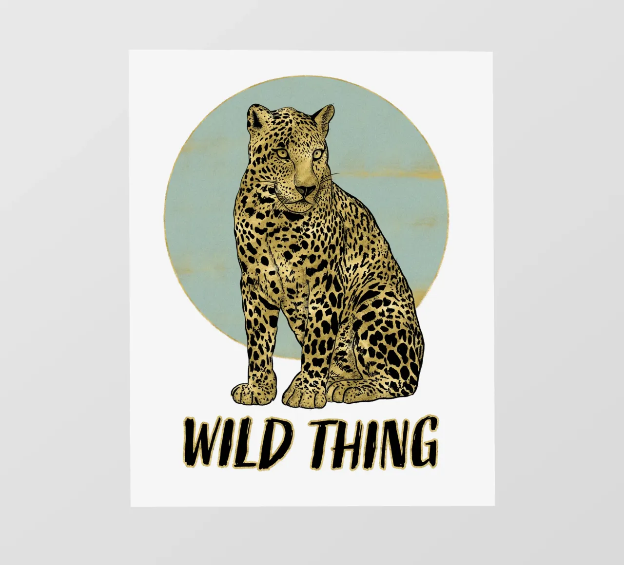 Leopardo. Wild Thing. pellicola backlit da CalliLetters