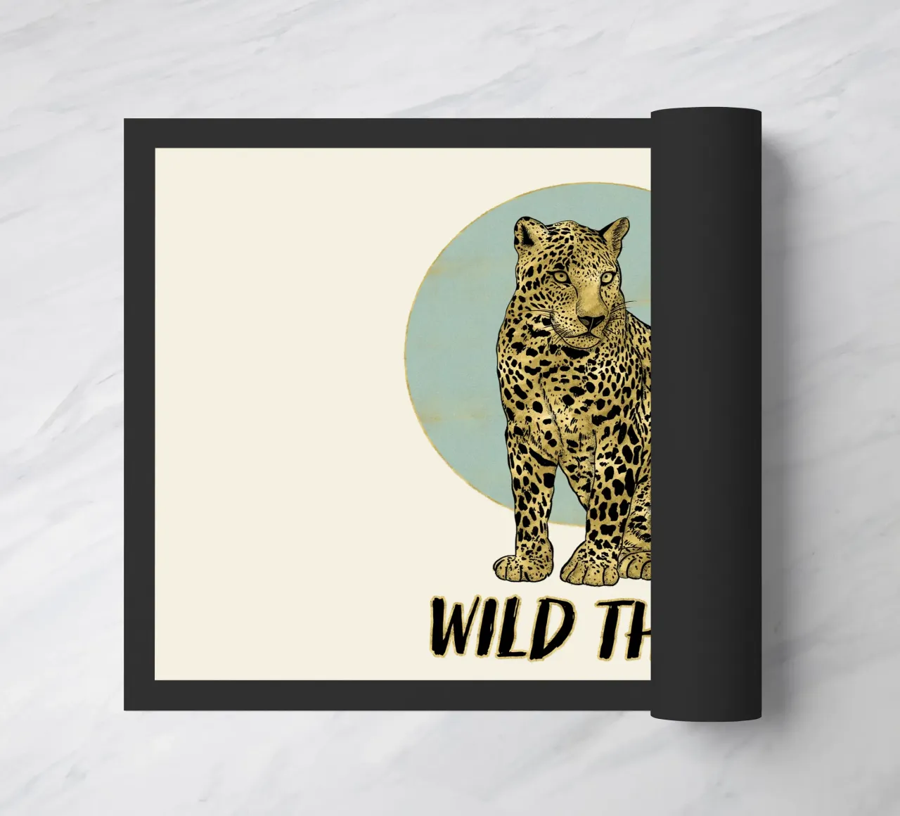 Leopard. Wild Thing. doormat by CalliLetters