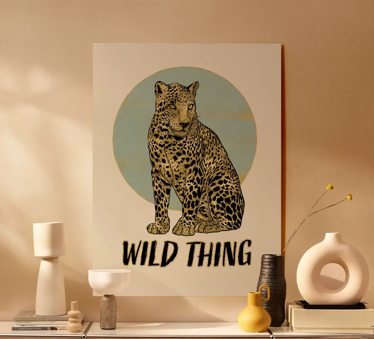 Leopard. Wild Thing. plexiglass da CalliLetters