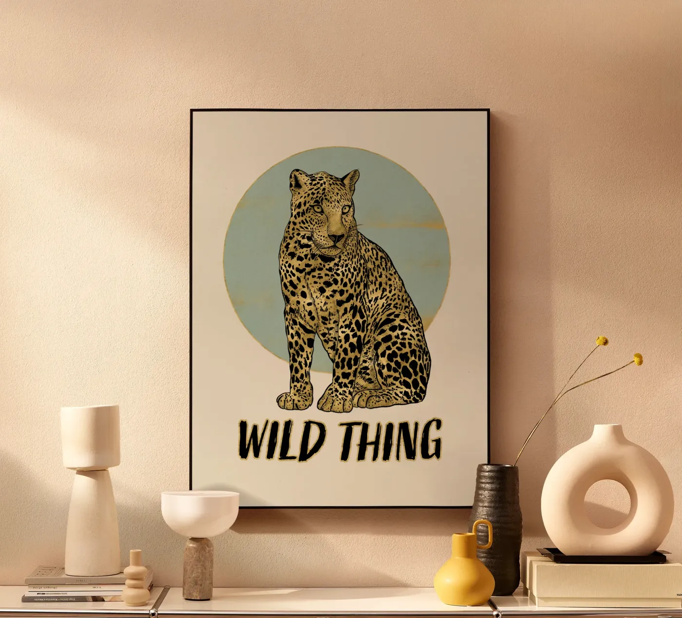 Leopardo. Wild Thing. pannello forex da CalliLetters
