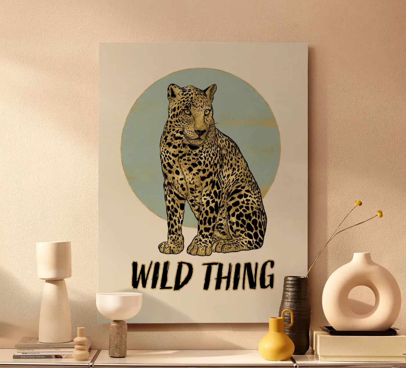 Leopardo. Wild Thing. pannello forex da CalliLetters