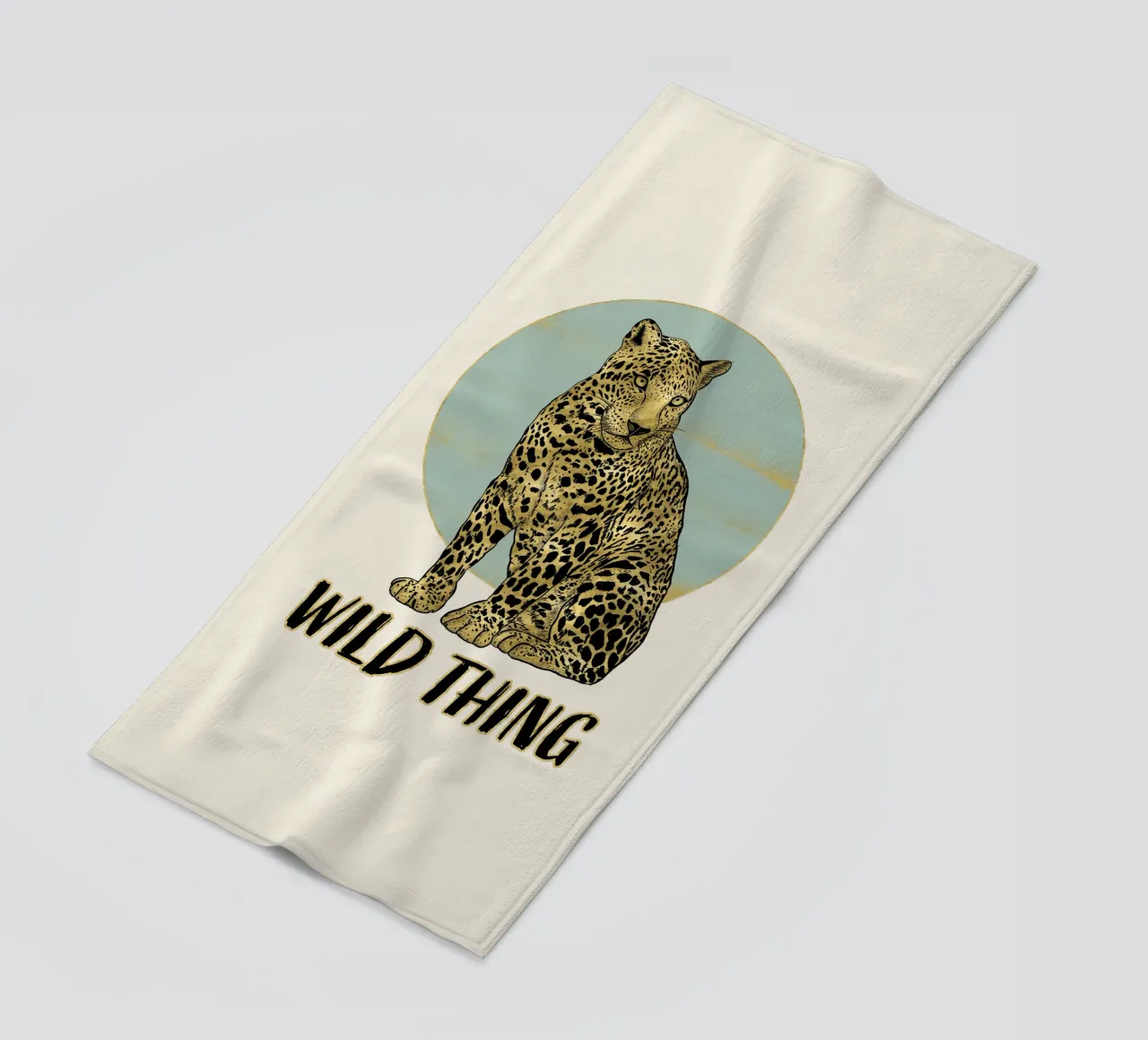 Leopardo. Wild Thing. telo mare da CalliLetters