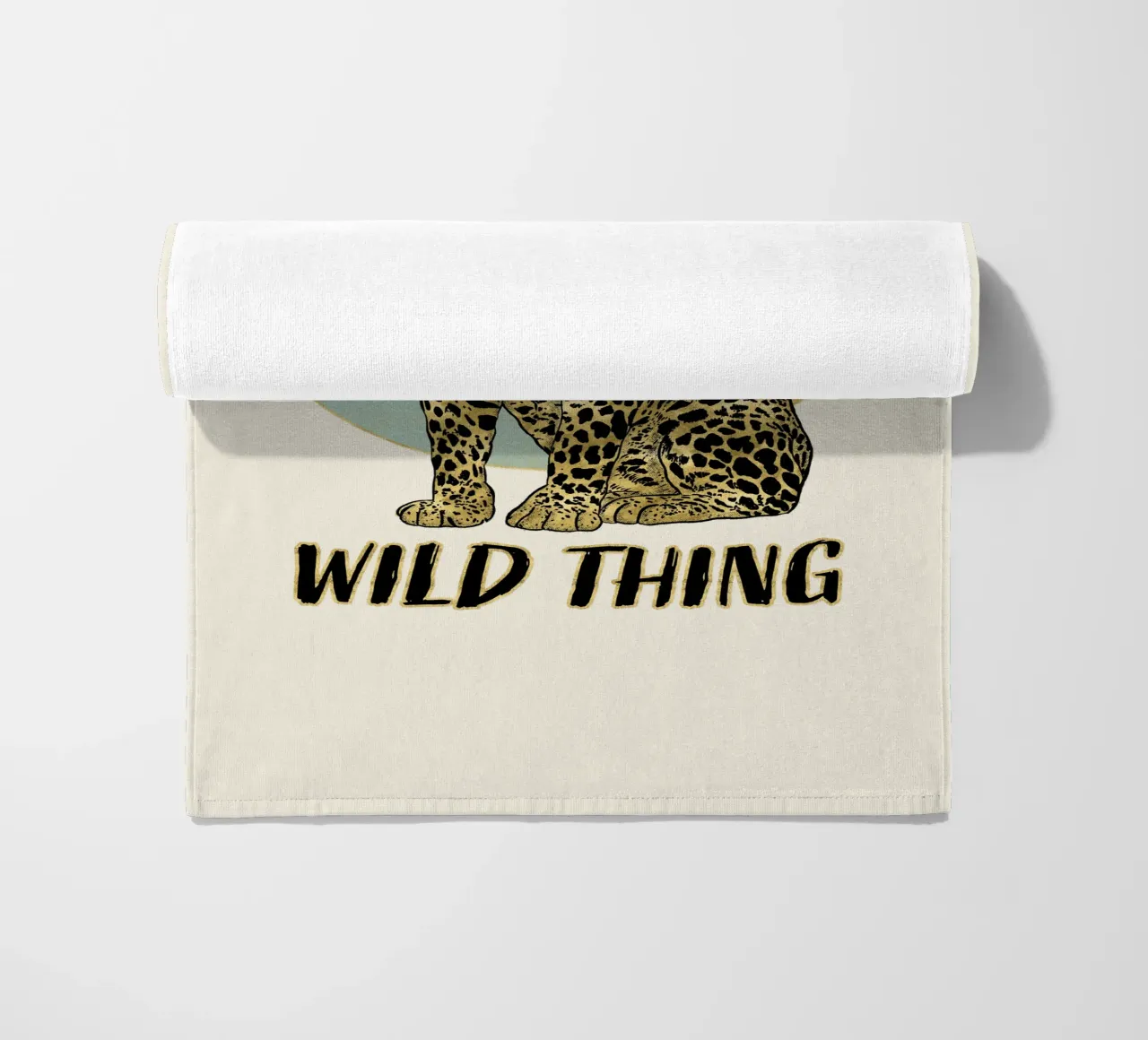 Leopardo. Wild Thing. telo mare da CalliLetters