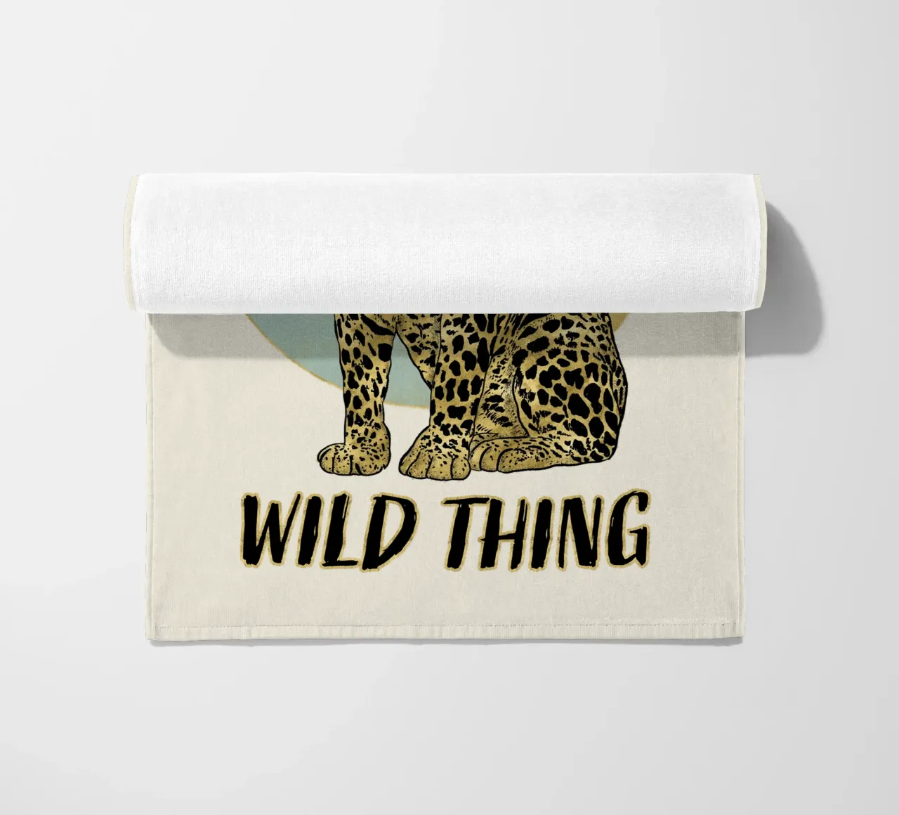 Leopardo. Wild Thing. telo mare da CalliLetters
