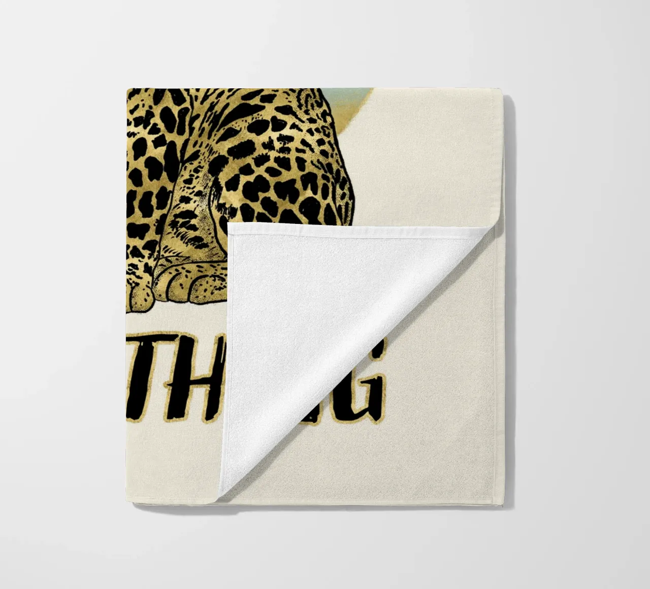 Leopardo. Wild Thing. telo mare da CalliLetters