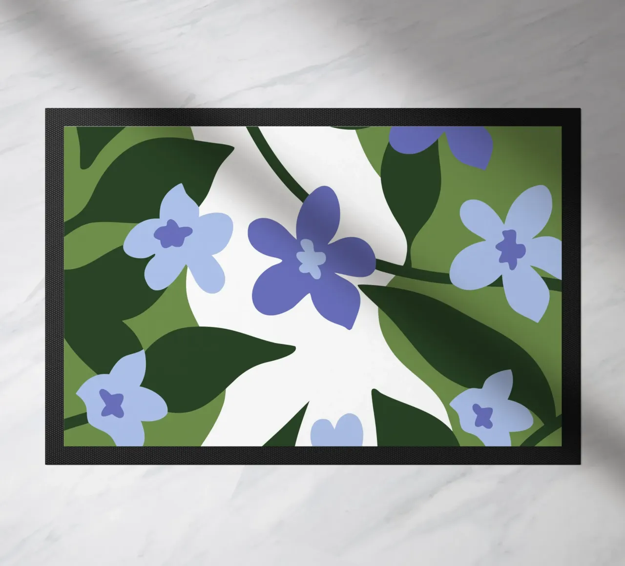 Modello a fiori blu zerbino da SPECIAL FLOWER PATTERNS