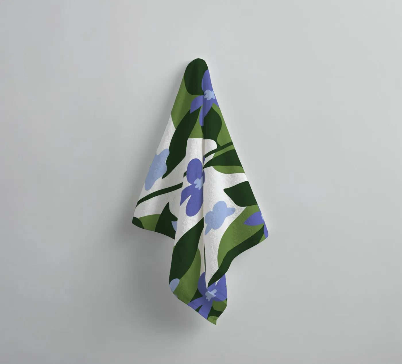 Blue Flower Pattern towel by SPECIAL FLOWER PATTERNS