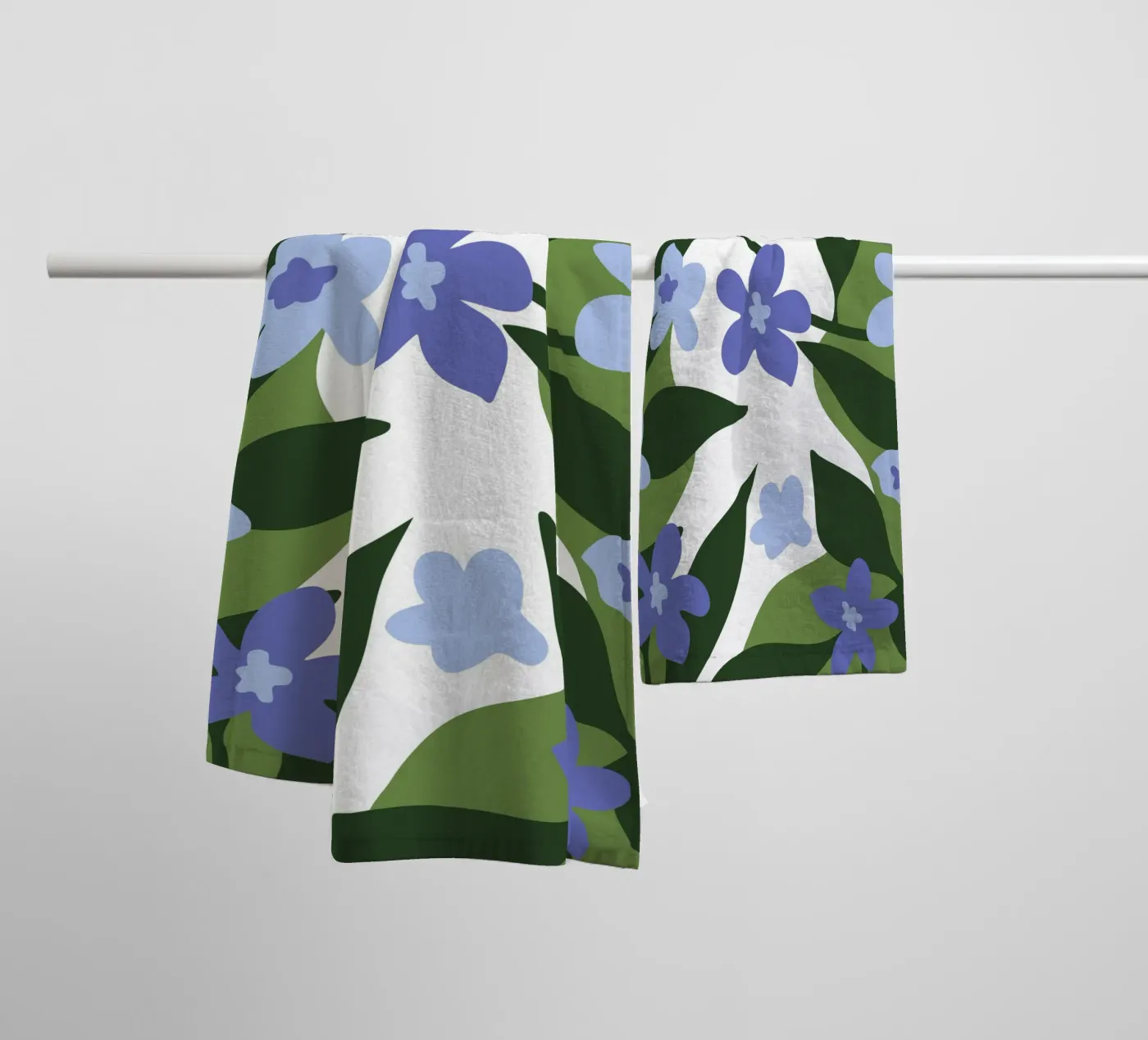 Blue Flower Pattern towel by SPECIAL FLOWER PATTERNS