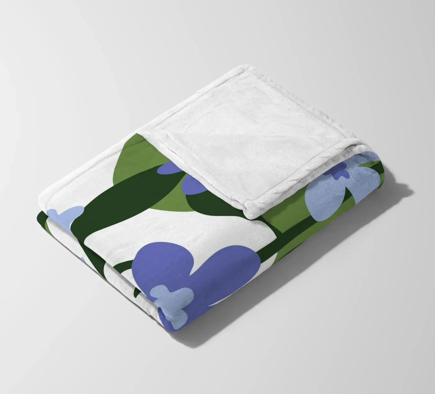 Blauw Bloempatroon fleecedeken van SPECIAL FLOWER PATTERNS