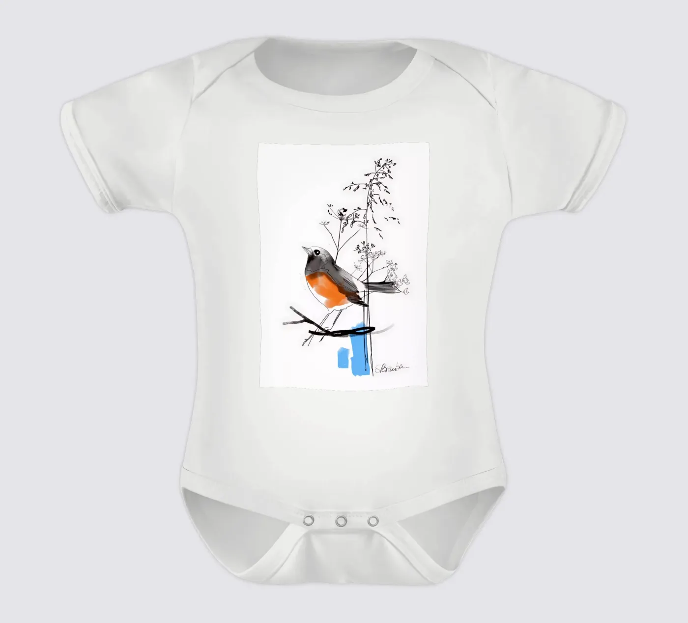 Petit oiseau body bébé de Sara Rosenbaum