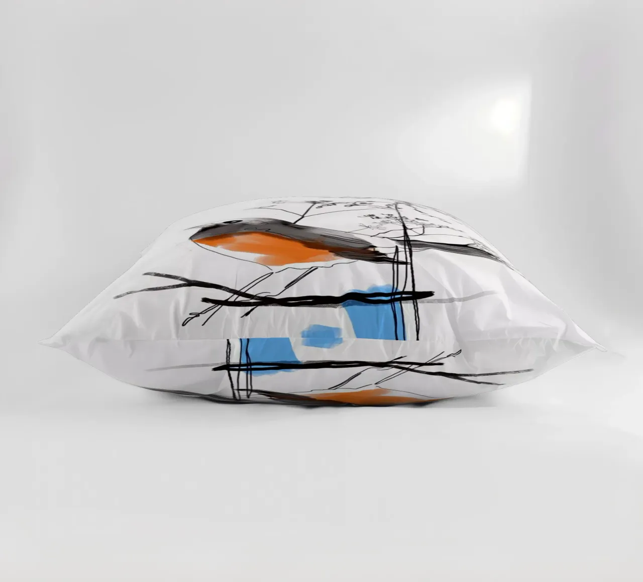 Birdie decorative cushion by SaraRosenbaum
