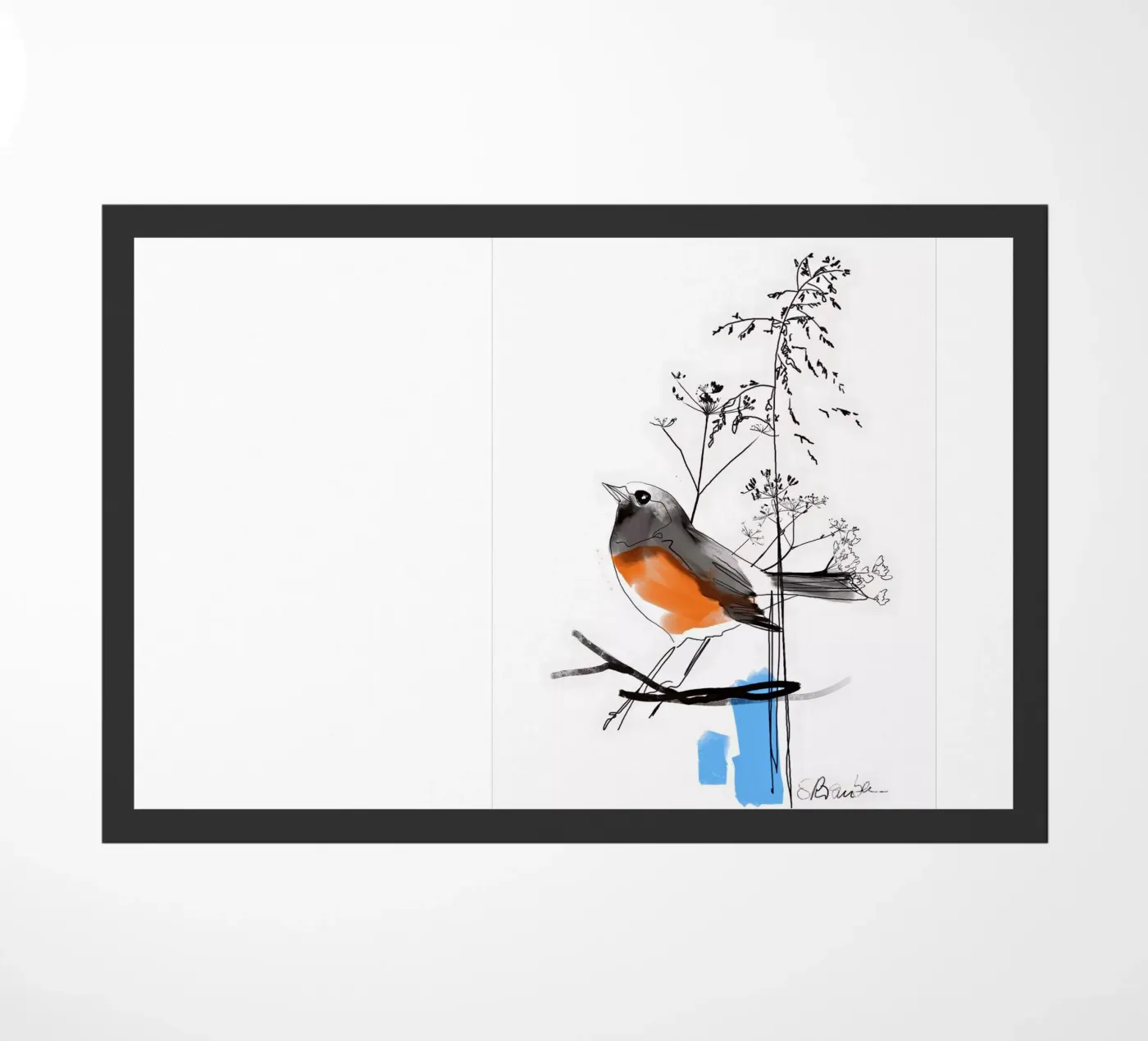 Birdie doormat by SaraRosenbaum
