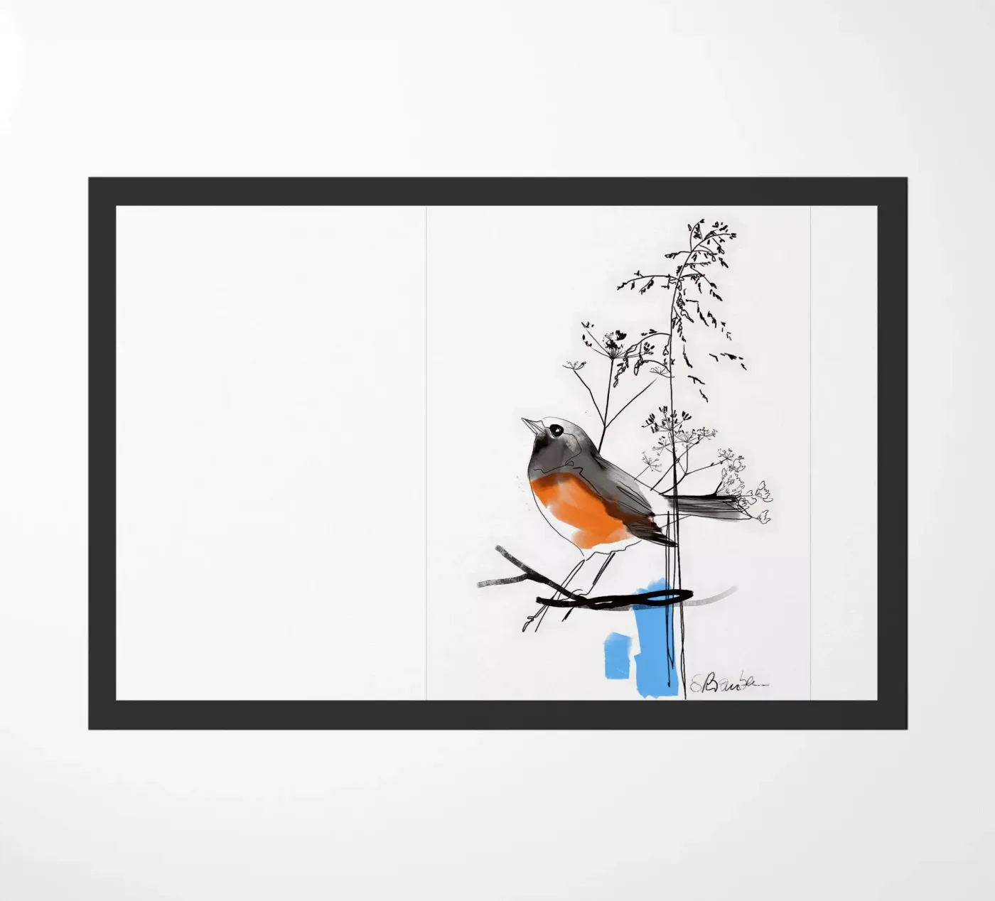 Birdie doormat by SaraRosenbaum