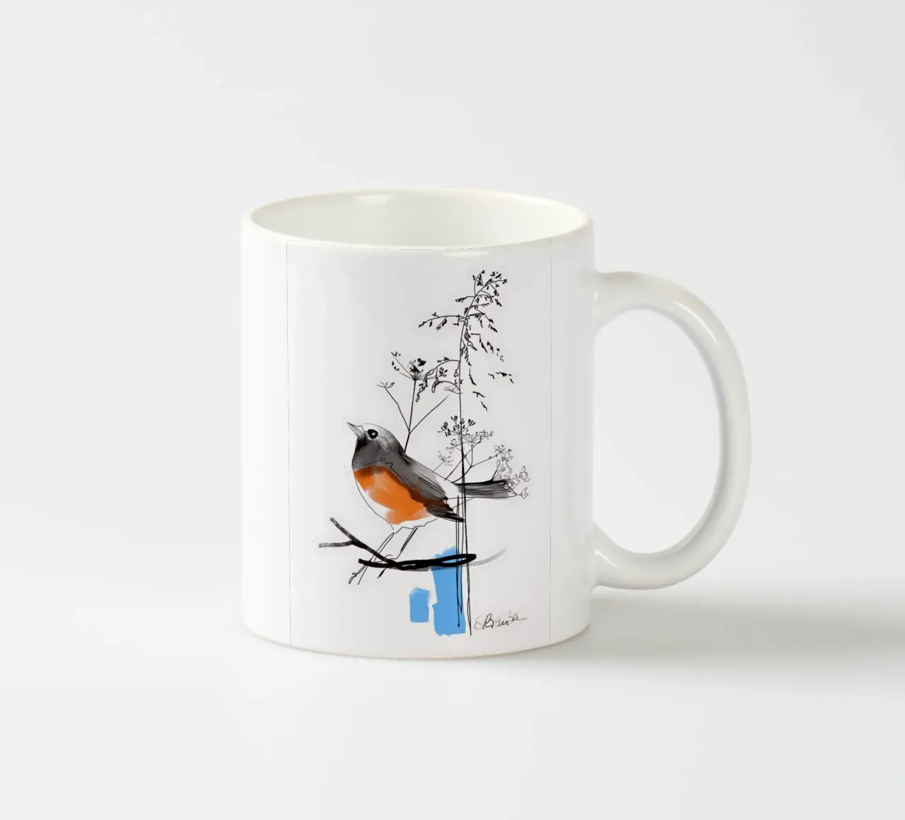 Uccellino tazza in ceramica da SaraRosenbaum