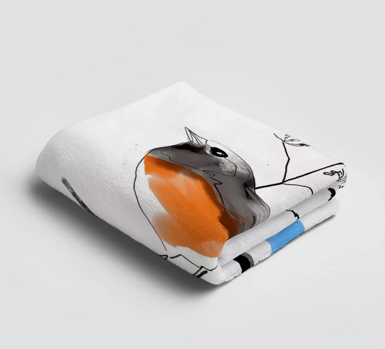 Birdie towel by SaraRosenbaum