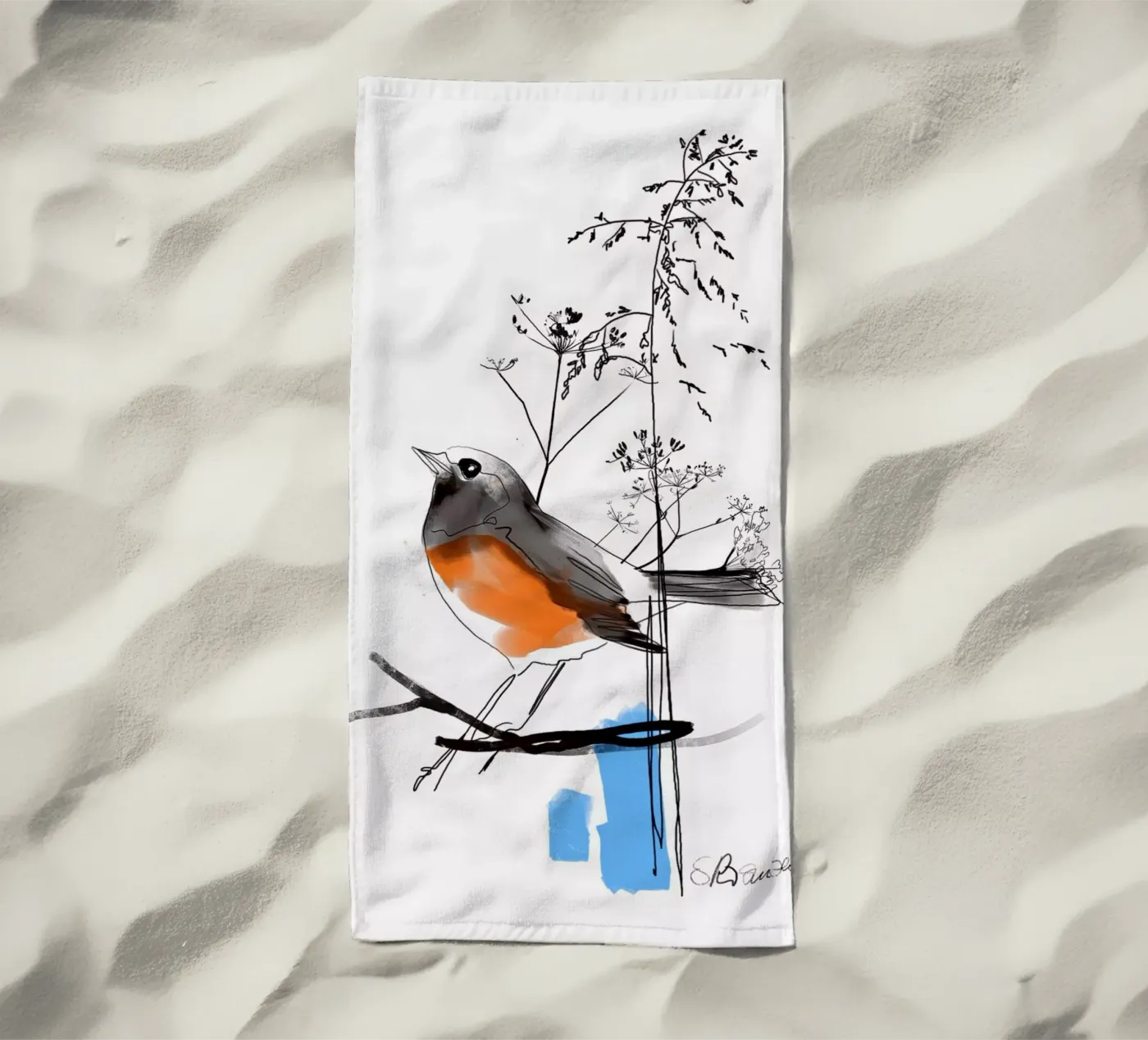 Uccellino telo mare da SaraRosenbaum