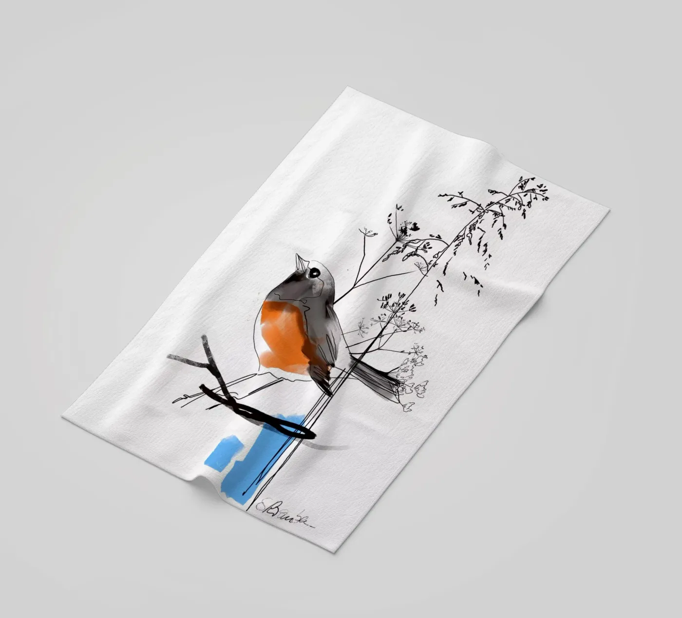 Uccellino telo mare da SaraRosenbaum