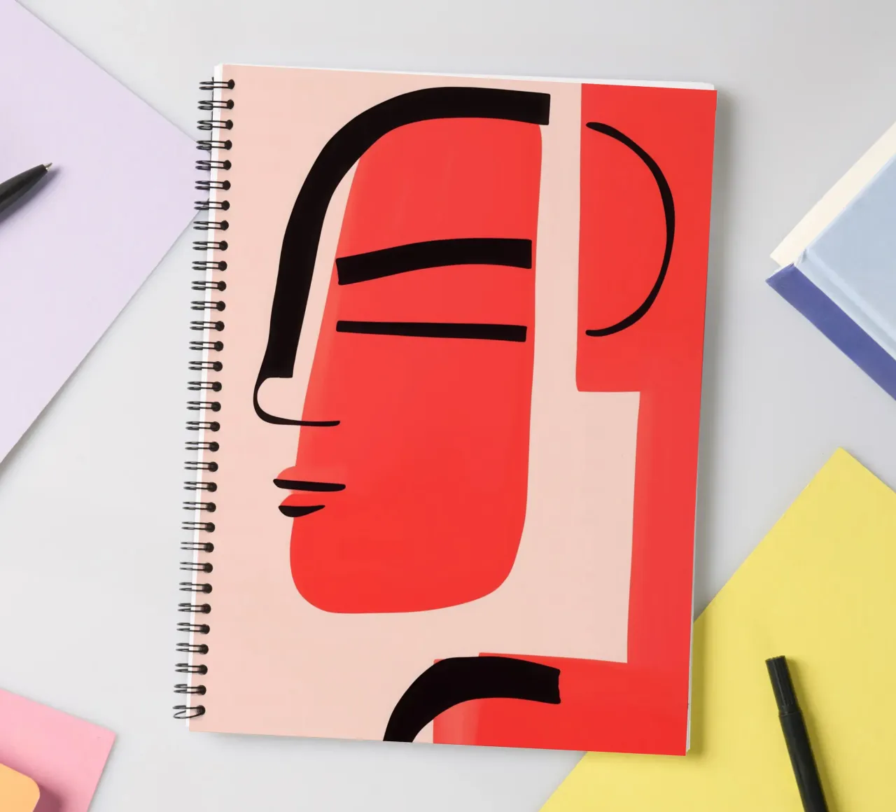 Deconstructed profile | On identity and perspective spiral notebook by Autofocus