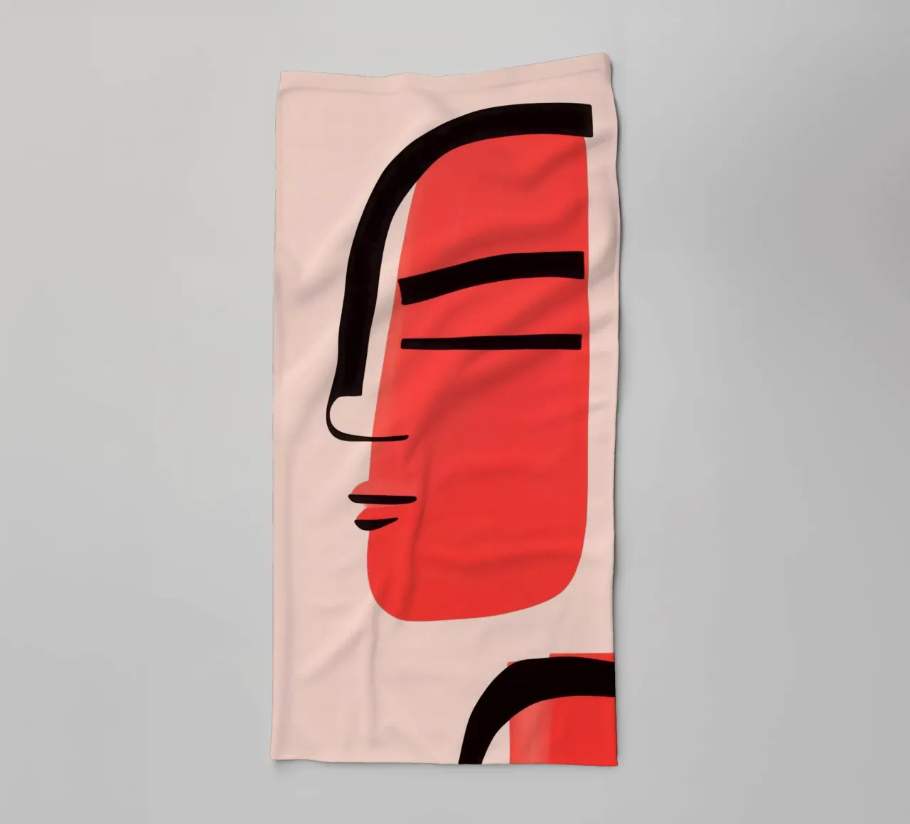 Deconstructed profile | Over identiteit en perspectief badhanddoek van Autofocus