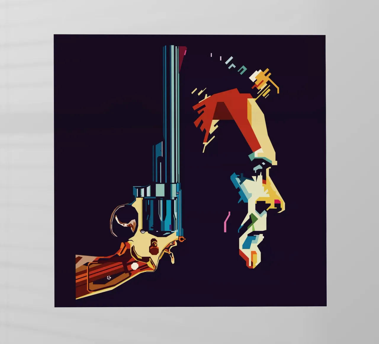 Clint Eastwood Style WPAP pellicola backlit da KP Artwork