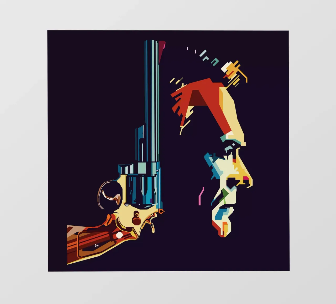 Clint Eastwood Style WPAP pellicola backlit da KP Artwork