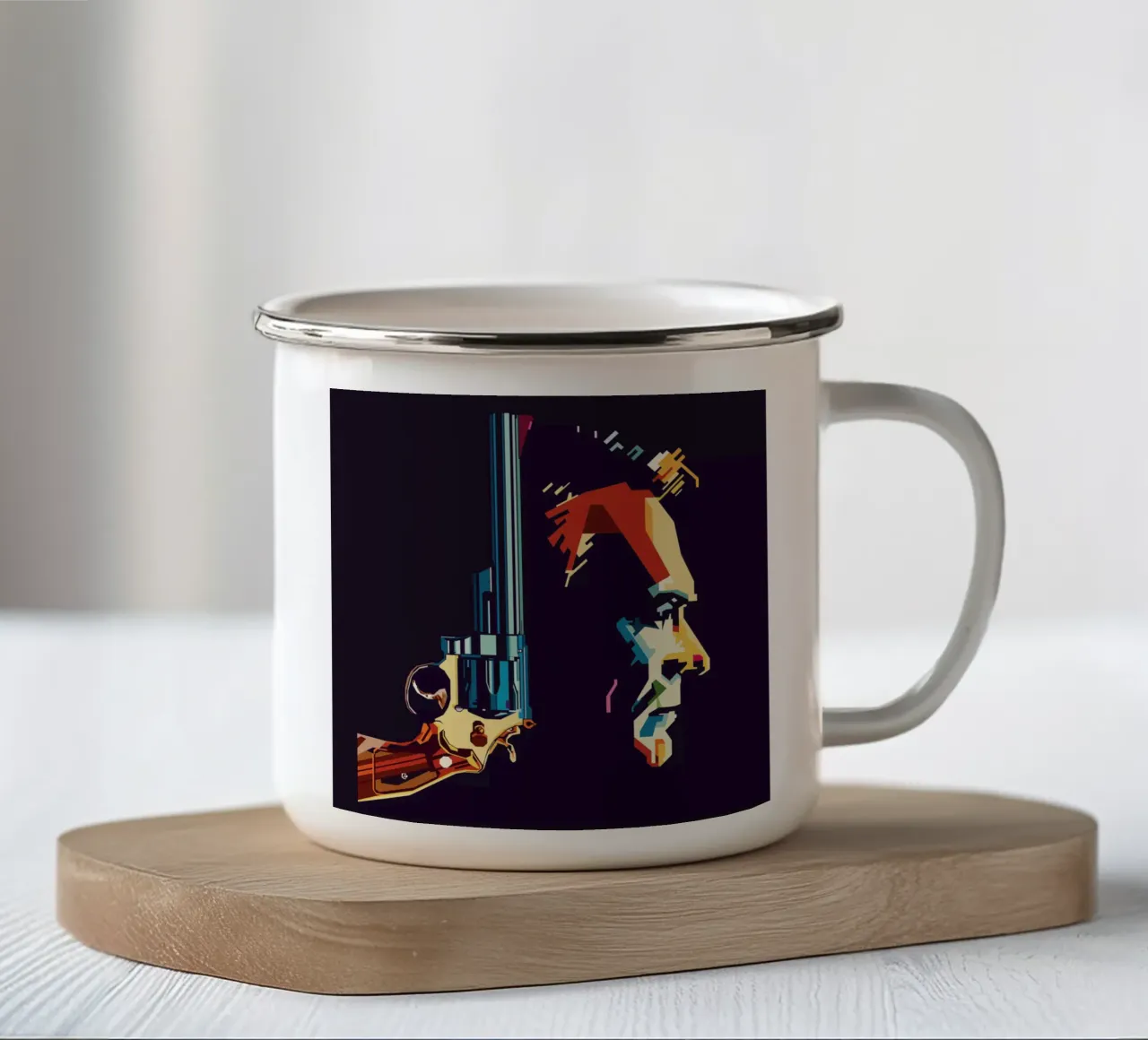Clint Eastwood Style WPAP tazza in smalto da KP Artwork