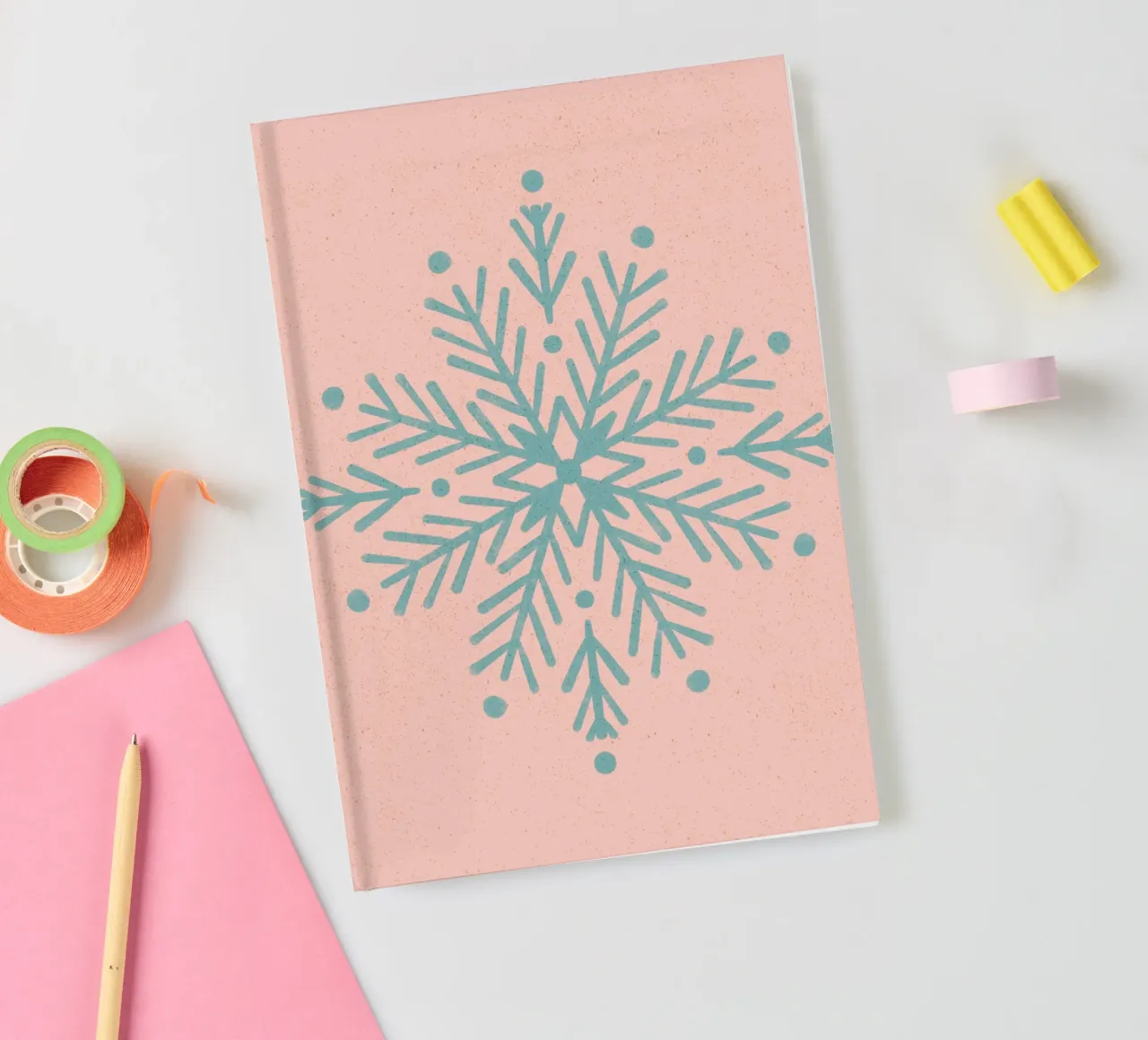 Snowflake 1 notebook by Wackapacka Holiday Shop
