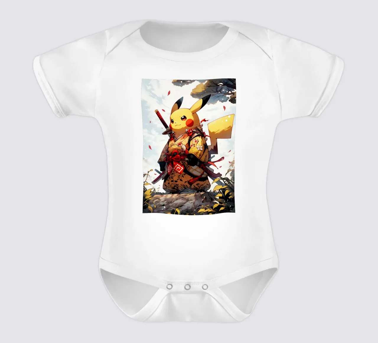Pikachu Pokemon Samurai body neonato maniche corte da CreativeStudio
