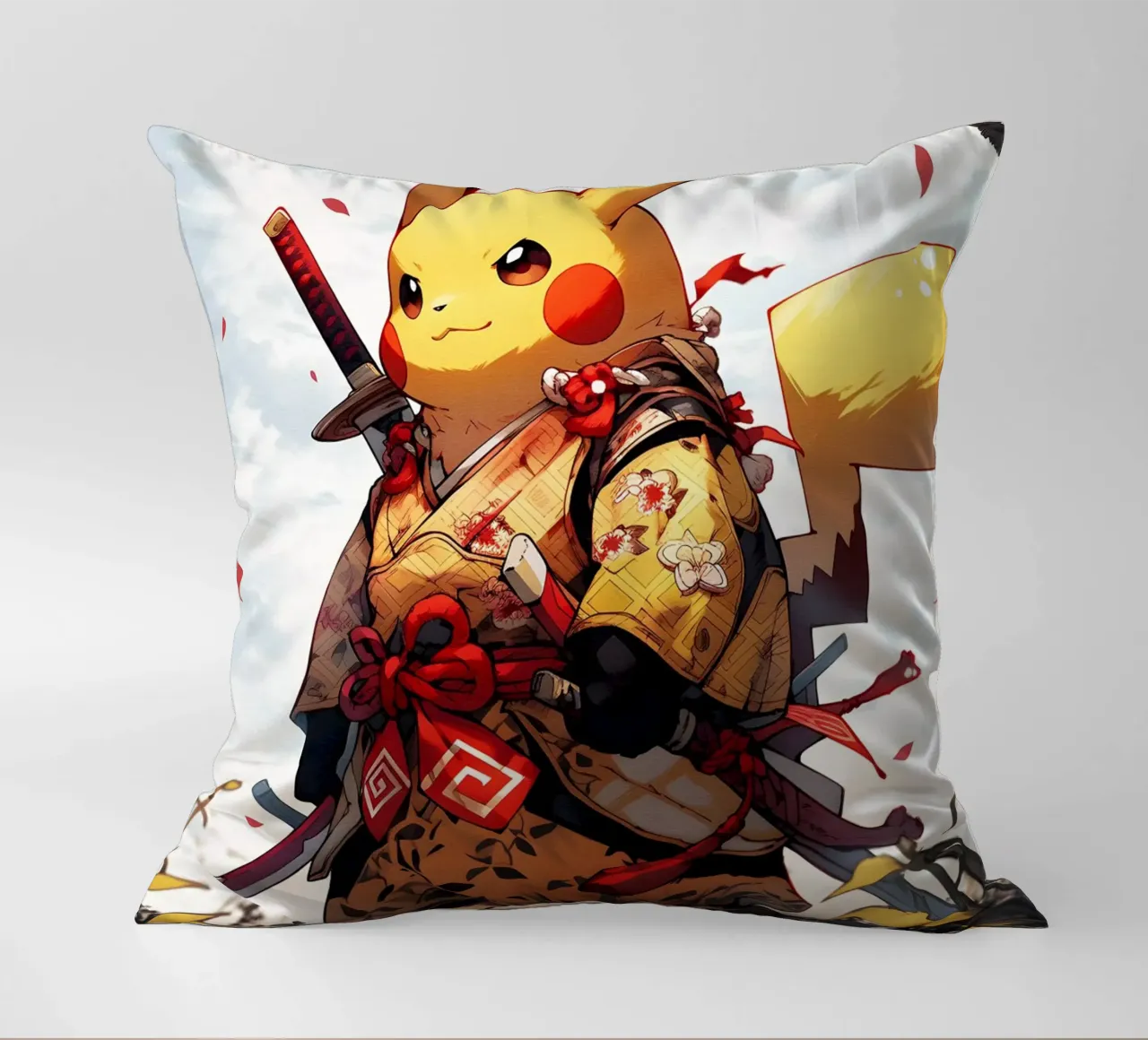 Pikachu Pokemon Samurai cuscino da CreativeStudio
