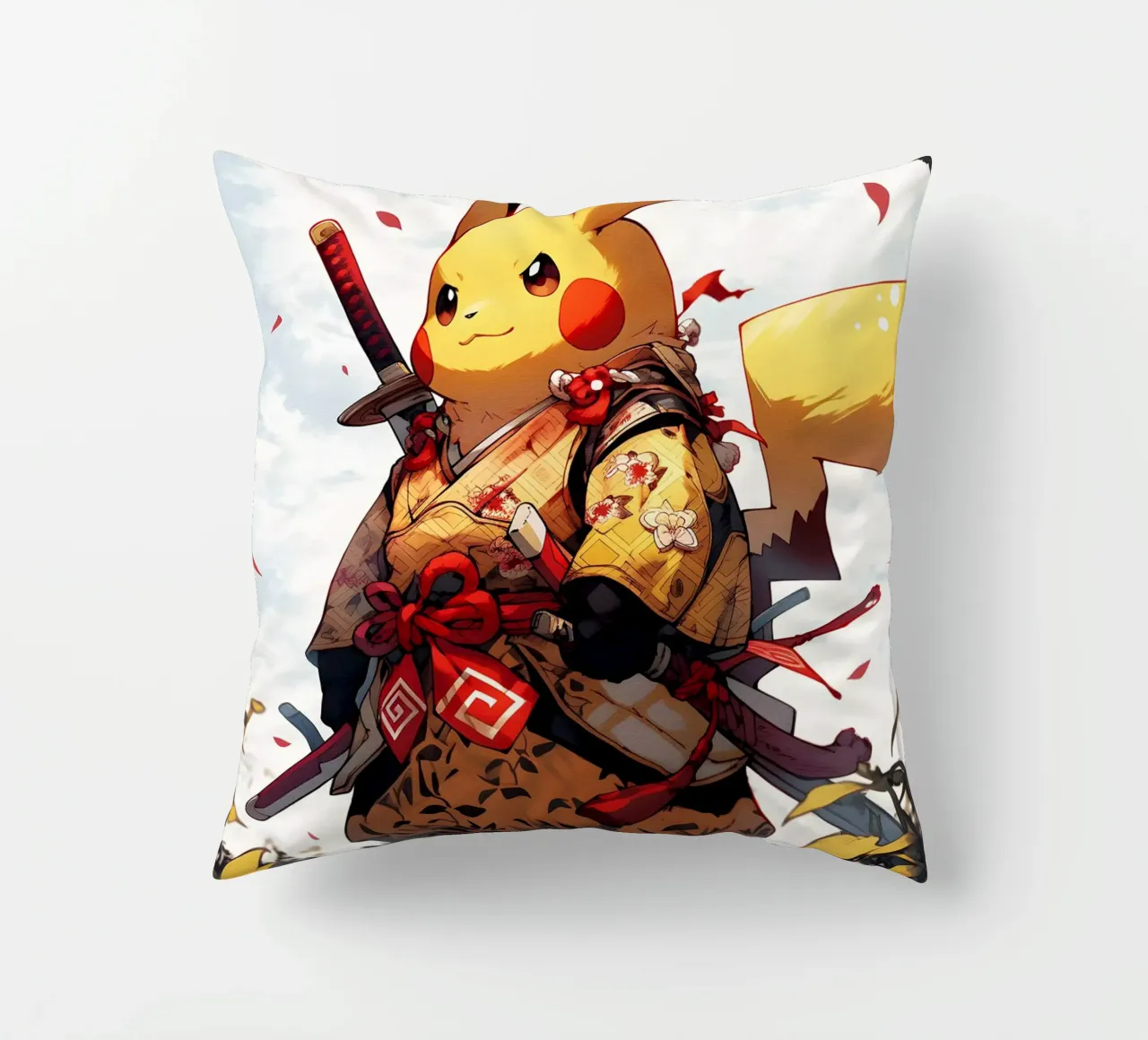 Pikachu Pokemon Samurai cuscino da CreativeStudio