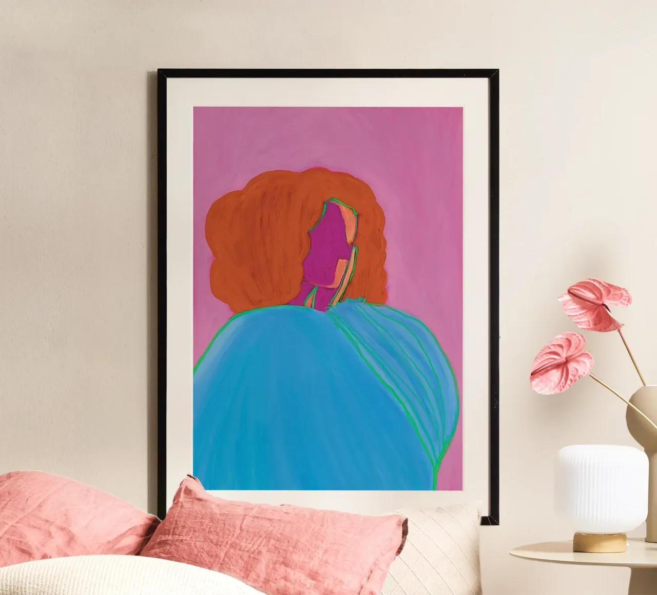 The blue blouse poster by tainah negreiros