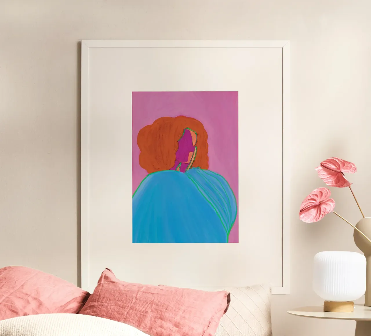 The blue blouse poster by tainah negreiros