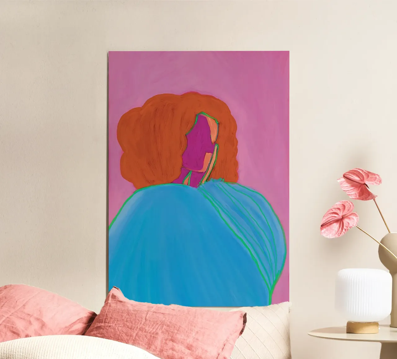 The blue blouse poster by tainah negreiros