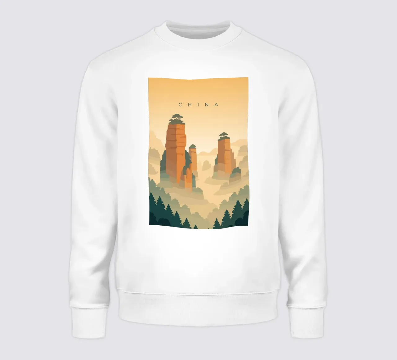 China 2 felpa da minimalist designs