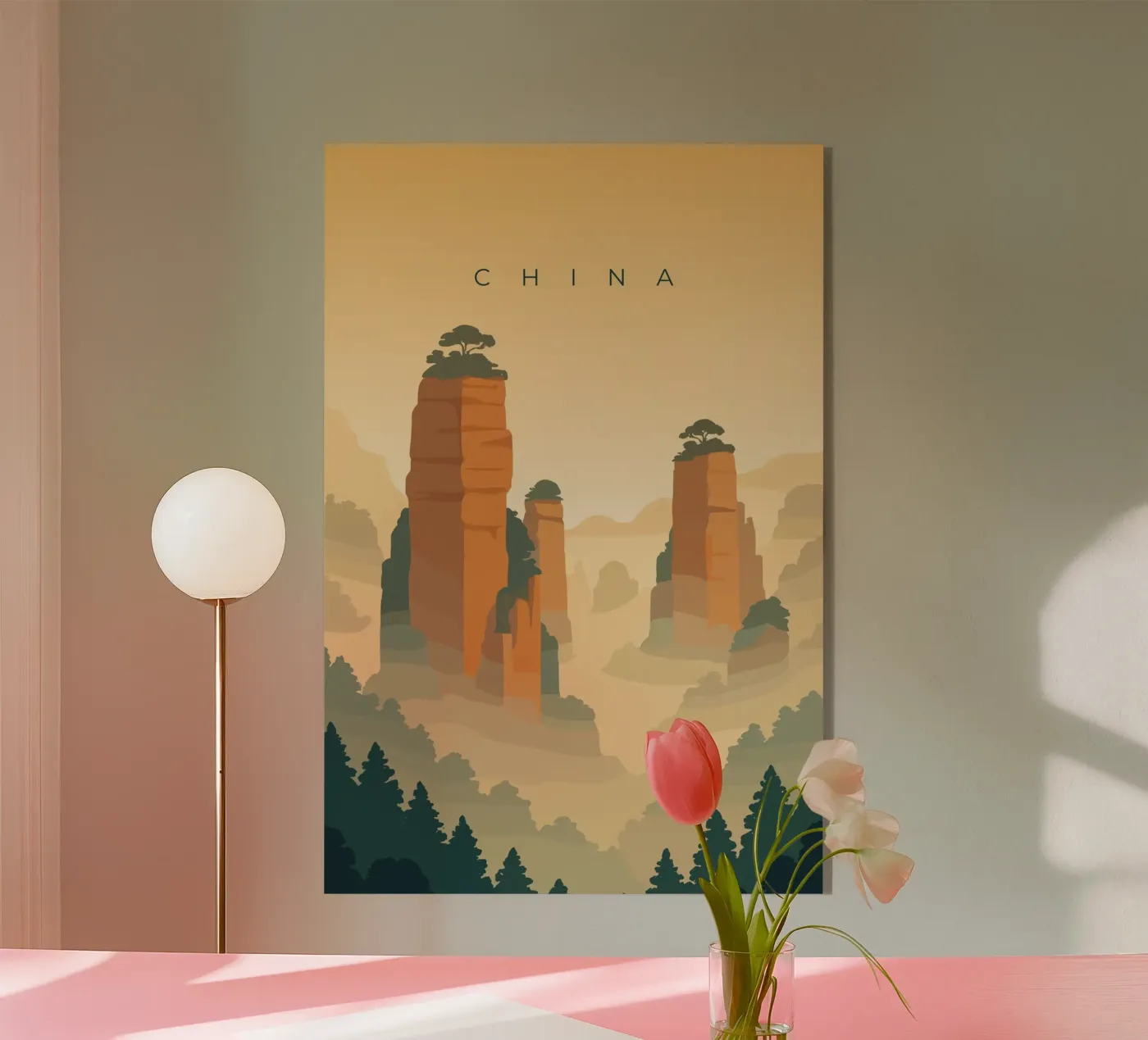 China 2 Acryl-Glas von minimalist designs