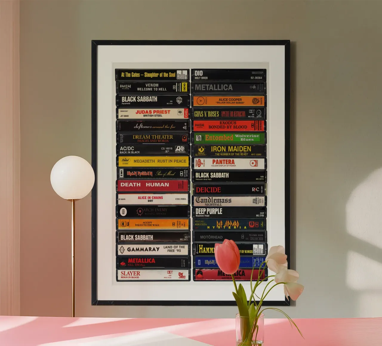 Stampa musicale in metallo poster da MrMustardPrints