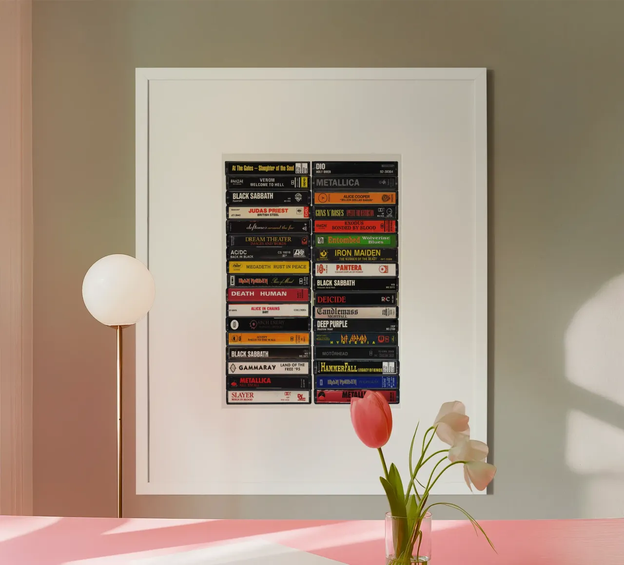 Stampa musicale in metallo poster da MrMustardPrints