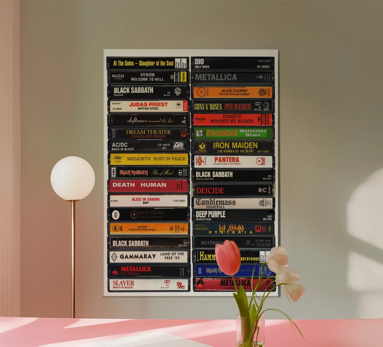 Stampa musicale in metallo poster da MrMustardPrints
