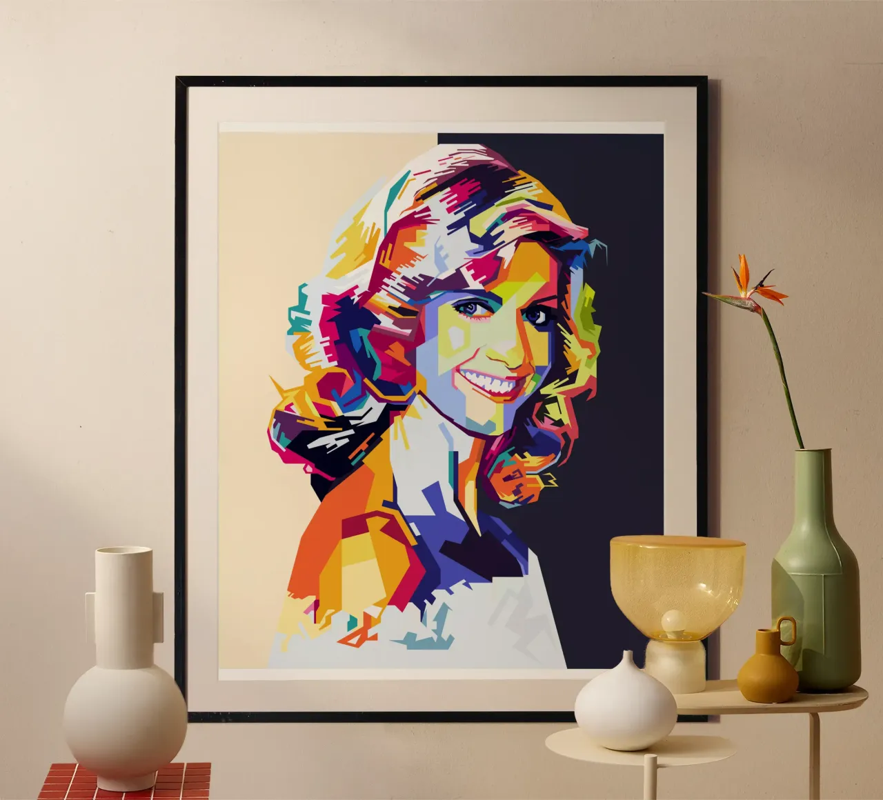 Olivia Newton-John WPAP carta hahnemühle da KP Artwork