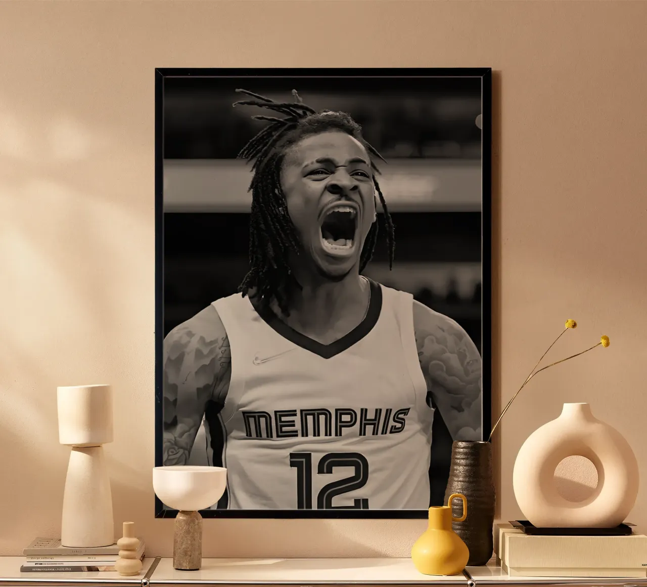 Ja Morant poster da Black White Poster