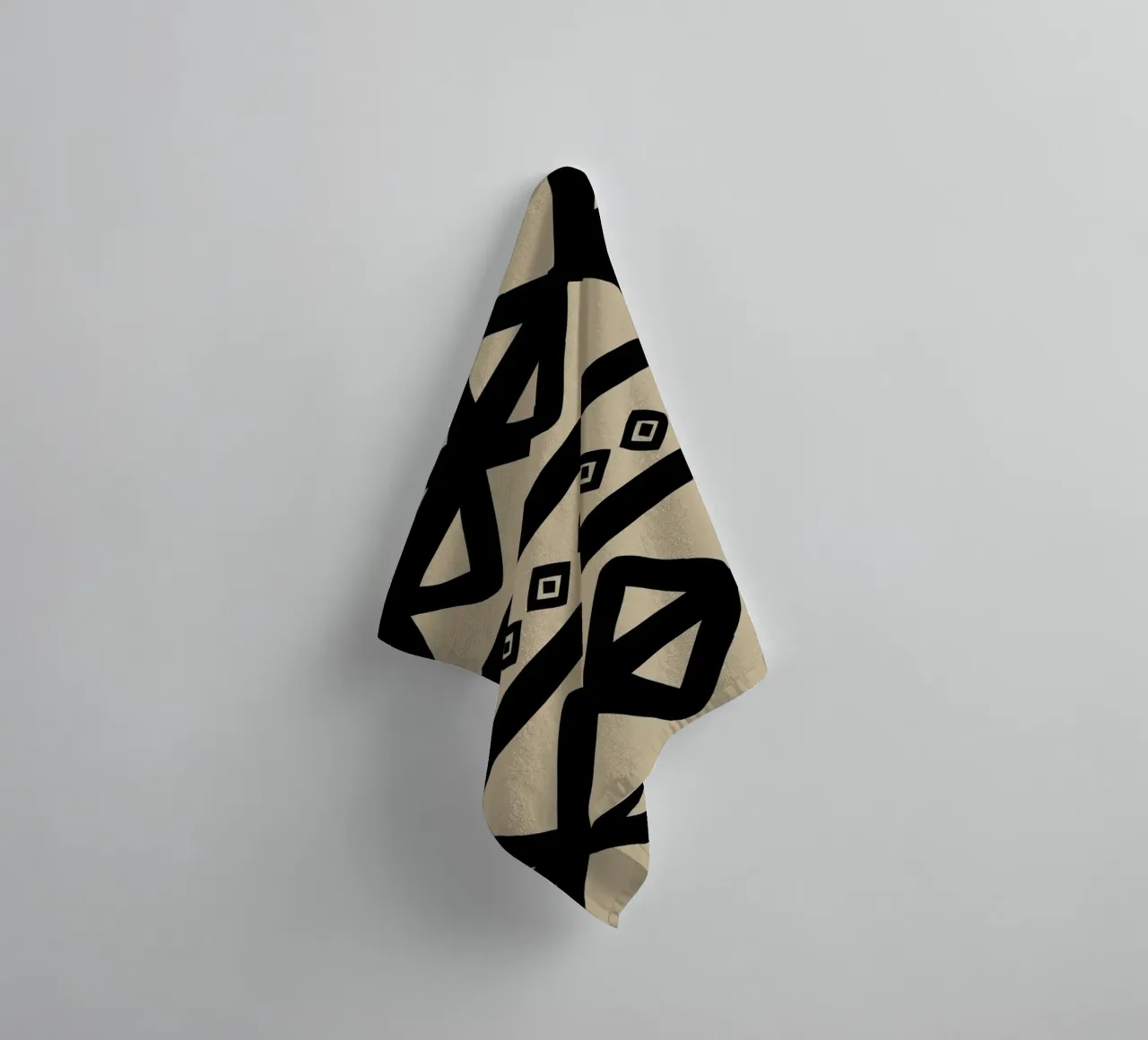 Scandi Design: Tribal Triangle Pattern towel by Petra Lang - Design