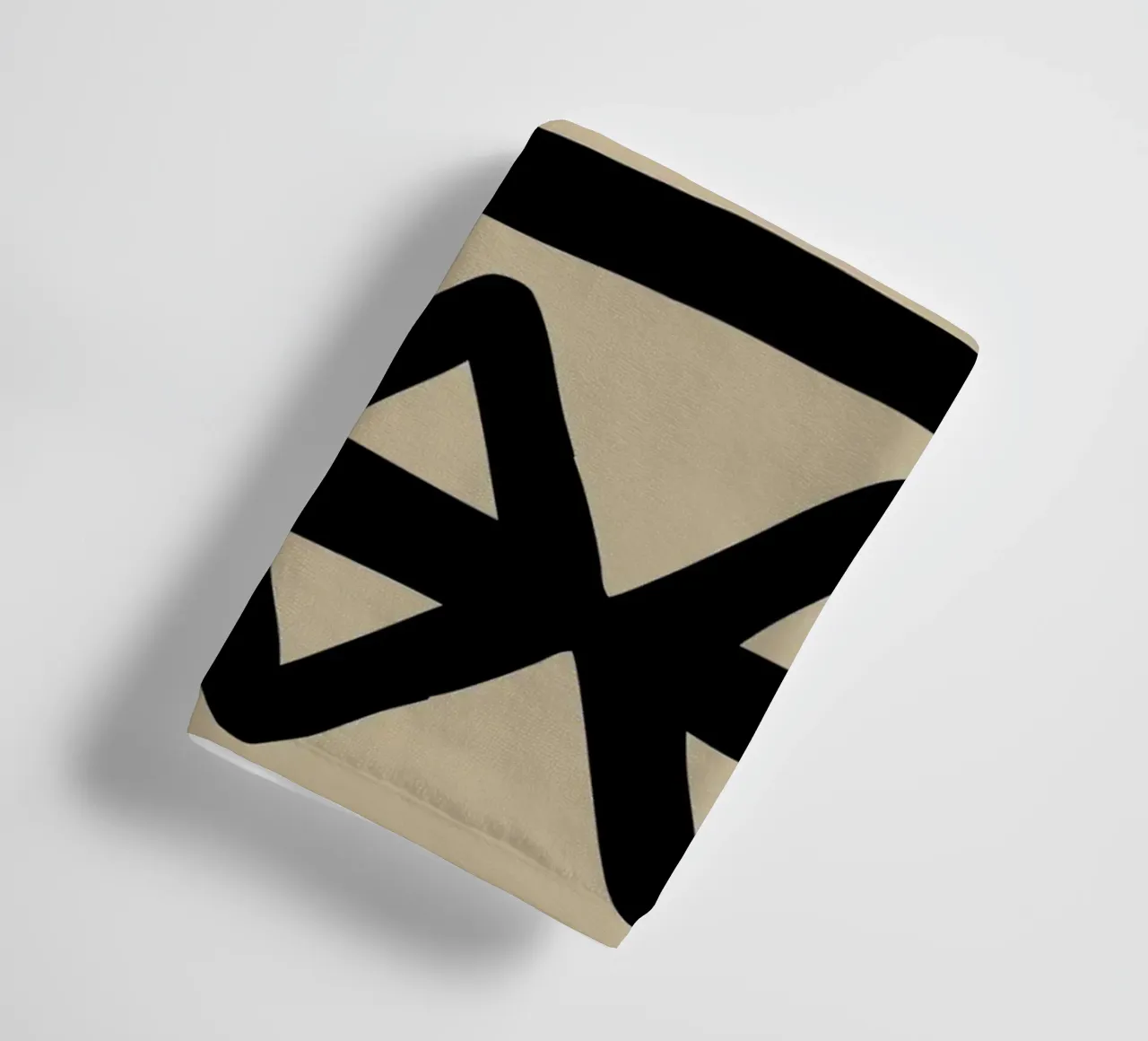 Scandi Design: Tribal Triangle Pattern towel by Petra Lang - Design