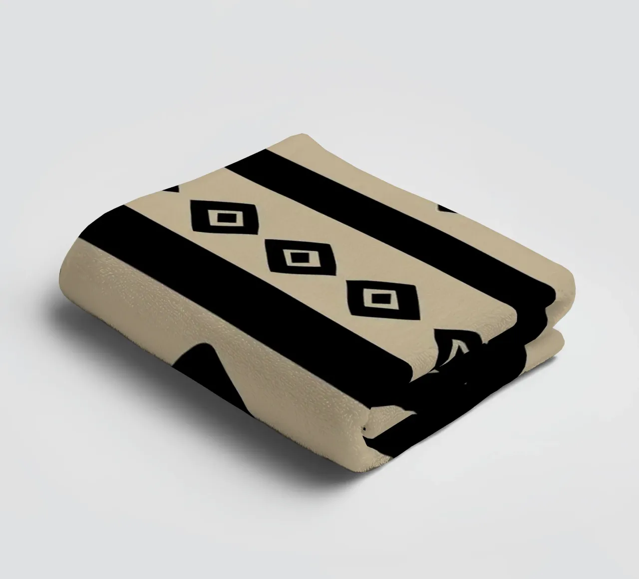 Scandi Design:  Tribal Triangle Pattern towel by Petra Lang - Design