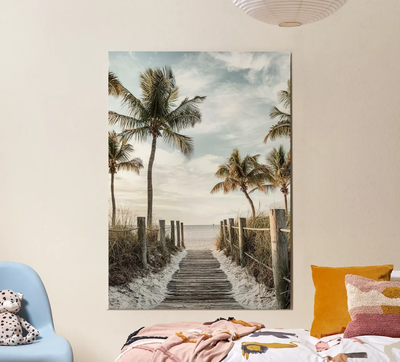 Loopbrug strand poster van Sowa Studio